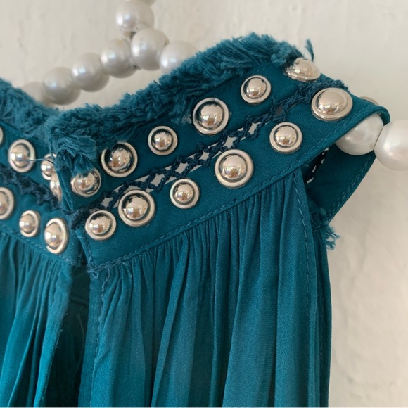 Ramy Brook Cara Embellished Mock-Neck Halter Top - Picture 6 of 12